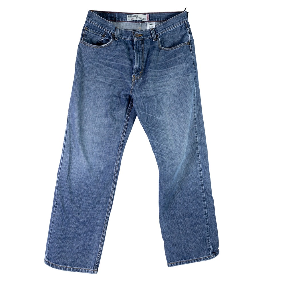 Levis 559 Relaxed Straight Jeans Mens 34x30 Medium Wash Blue Denim 100% Cotton